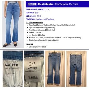 Mother The Weekender Jeans - Read Between The Lines